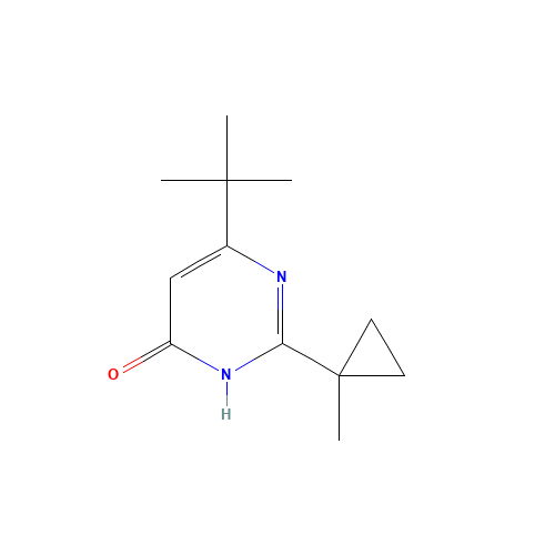 6-tert-butyl-2-(1-methylcyclopropyl)-1H-pyrimidin-4-one (CAS: 1124149-82-1) - Related Chemical Product