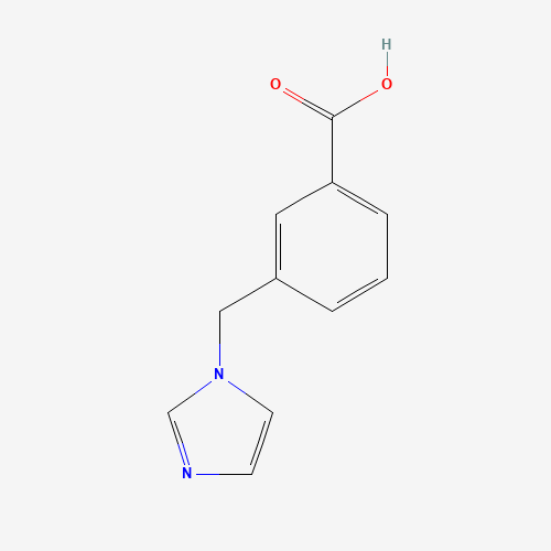 3-(imidazol-1-ylmethyl)benzoic acid (CAS: 135611-31-3) - Chemical Structure and Molecular Formula 