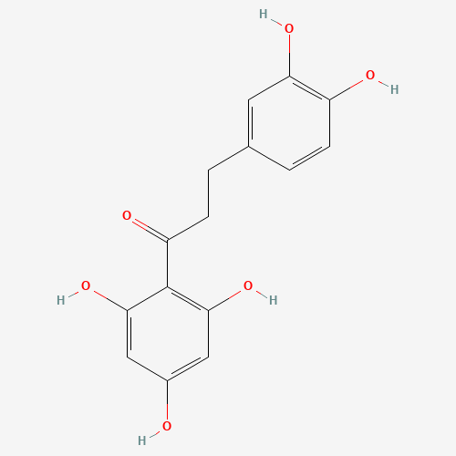 3-(3,4-dihydroxyphenyl)-1-(2,4,6-trihydroxyphenyl)propan-1-one (CAS: 57765-66-9) - Chemical Structure and Molecular Formula 