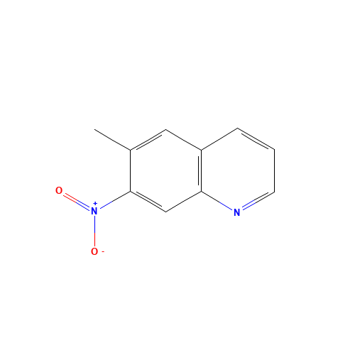 6-methyl-7-nitroquinoline (CAS: 222832-63-5) - Chemical Structure and Molecular Formula 