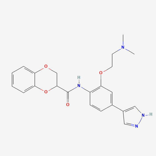 N-[2-[2-(dimethylamino)ethoxy]-4-(1H-pyrazol-4-yl)phenyl]-2,3-dihydro-1,4-benzodioxine-3-carboxamide (CAS: 1072959-67-1) - Related Chemical Product