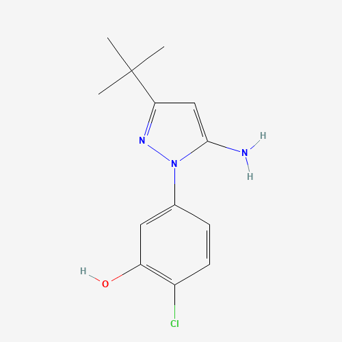 5-(5-amino-3-tert-butylpyrazol-1-yl)-2-chlorophenol (CAS: 945994-85-4) - Related Chemical Product
