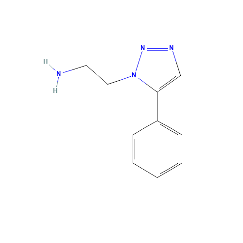 2-(5-phenyltriazol-1-yl)ethanamine (CAS: 1187927-22-5) - Chemical Structure and Molecular Formula 