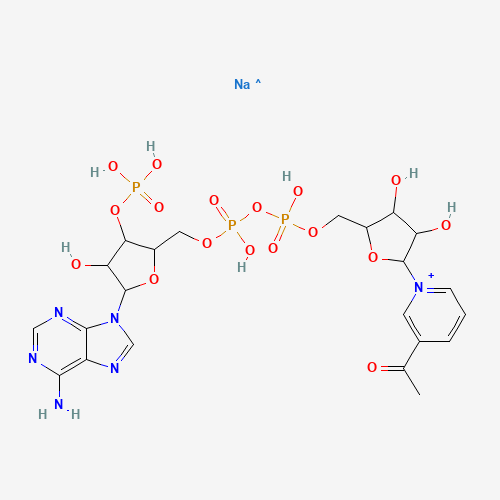[[5-(3-acetylpyridin-1-ium-1-yl)-3,4-dihydroxyoxolan-2-yl]methoxy-hydroxyphosphoryl] [5-(6-aminopurin-9-yl)-4-hydroxy-3-phosphonooxyoxolan-2-yl]methyl hydrogen phosphate;sodium (CAS: 102029-67-4) - Related Chemical Product