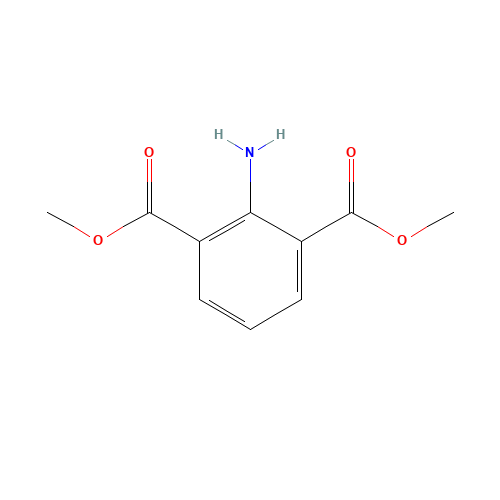 dimethyl 2-aminobenzene-1,3-dicarboxylate (CAS: 57053-02-8) - Chemical Structure and Molecular Formula 