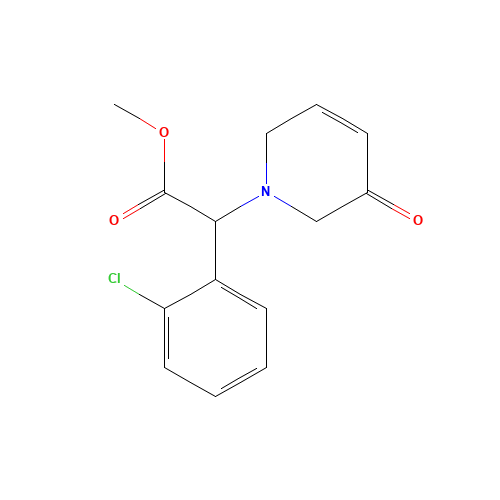 methyl 2-(2-chlorophenyl)-2-(3-oxo-2,6-dihydropyridin-1-yl)acetate (CAS: 1373492-32-0) - Chemical Structure and Molecular Formula 