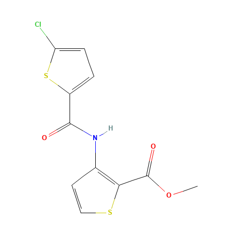 methyl 3-[(5-chlorothiophene-2-carbonyl)amino]thiophene-2-carboxylate (CAS: 717869-08-4) - Related Chemical Product