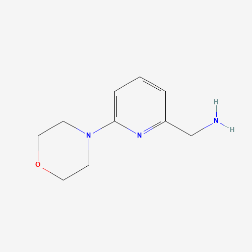 (6-morpholin-4-ylpyridin-2-yl)methanamine (CAS: 868755-52-6) - Chemical Structure and Molecular Formula 