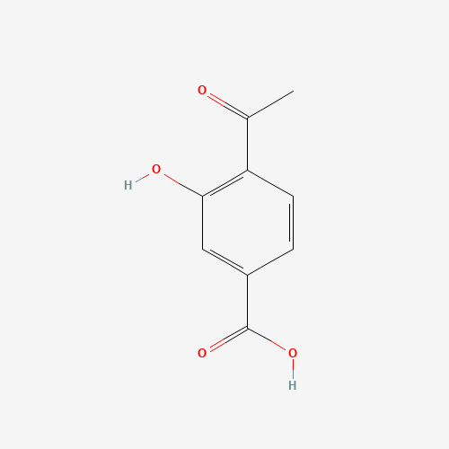 4-acetyl-3-hydroxybenzoic acid (CAS: 102297-62-1) - Chemical Structure and Molecular Formula 