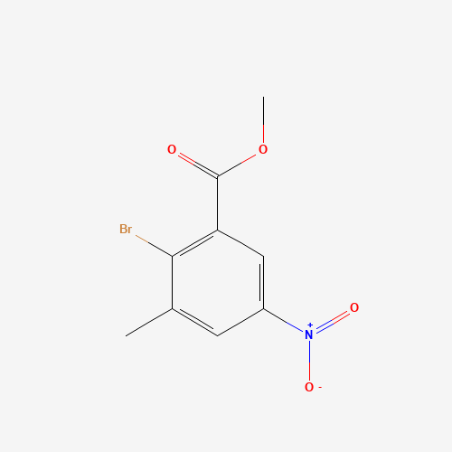methyl 2-bromo-3-methyl-5-nitrobenzoate (CAS: 179897-93-9) - Chemical Structure and Molecular Formula 