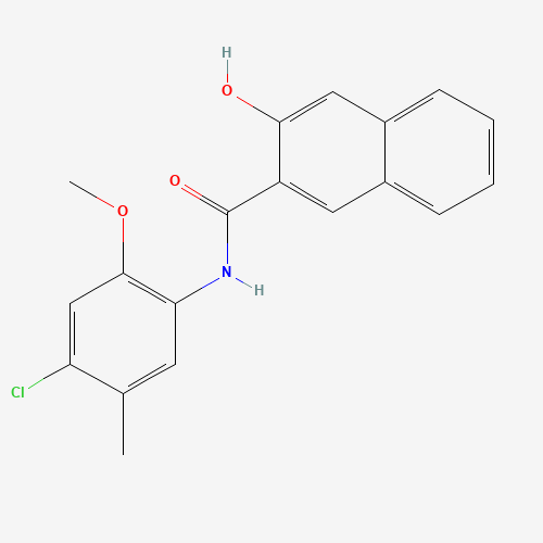 N-(4-chloro-2-methoxy-5-methylphenyl)-3-hydroxynaphthalene-2-carboxamide (CAS: 5165-81-1) - Chemical Structure and Molecular Formula 