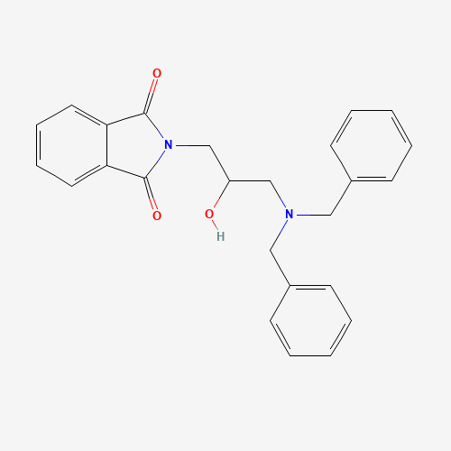 2-[3-(dibenzylamino)-2-hydroxypropyl]isoindole-1,3-dione (CAS: 170799-33-4) - Chemical Structure and Molecular Formula 