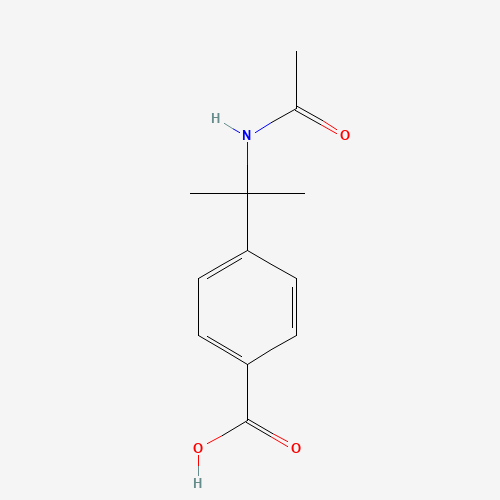 4-(2-acetamidopropan-2-yl)benzoic acid (CAS: 40708-36-9) - Chemical Structure and Molecular Formula 