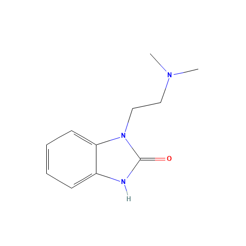 3-[2-(dimethylamino)ethyl]-1H-benzimidazol-2-one (CAS: 131637-64-4) - Chemical Structure and Molecular Formula 