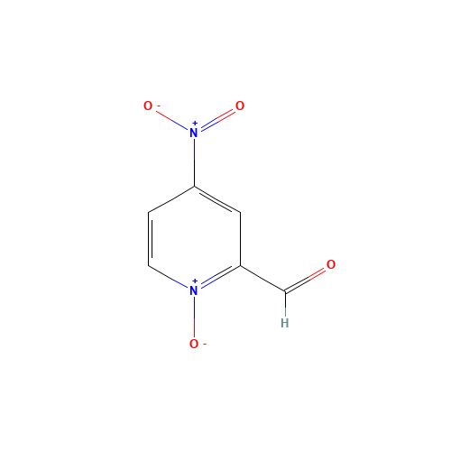 4-nitro-1-oxidopyridin-1-ium-2-carbaldehyde (CAS: 65227-58-9) - Chemical Structure and Molecular Formula 