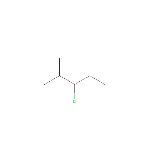 3-chloro-2,4-dimethylpentane (CAS: 19174-61-9) - Chemical Structure and Molecular Formula 