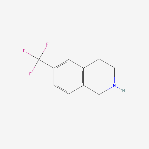 6-(trifluoromethyl)-1,2,3,4-tetrahydroisoquinoline (CAS: 284027-37-8) - Chemical Structure and Molecular Formula 