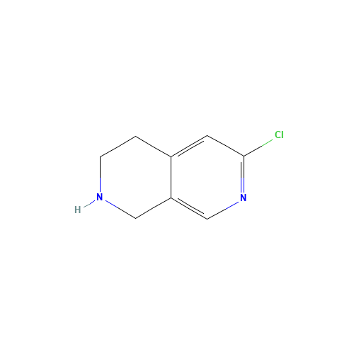6-chloro-1,2,3,4-tetrahydro-2,7-naphthyridine (CAS: 1196151-85-5) - Related Chemical Product