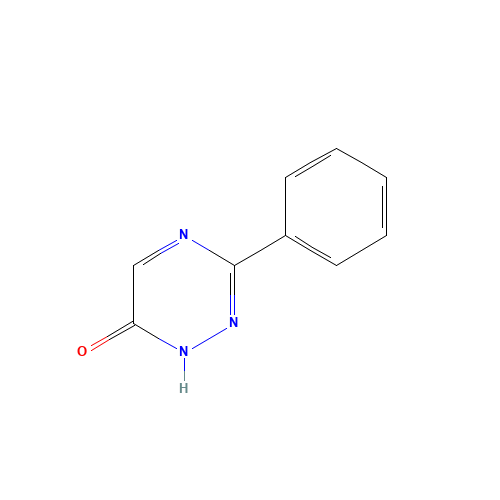 3-phenyl-1H-1,2,4-triazin-6-one (CAS: 84586-28-7) - Chemical Structure and Molecular Formula 