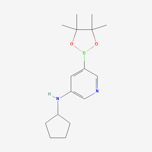 N-cyclopentyl-5-(4,4,5,5-tetramethyl-1,3,2-dioxaborolan-2-yl)pyridin-3-amine (CAS: 1509931-85-4) - Related Chemical Product