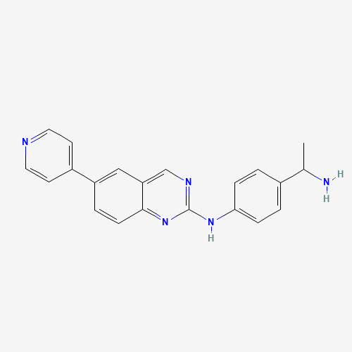 N-[4-(1-aminoethyl)phenyl]-6-pyridin-4-ylquinazolin-2-amine (CAS: 1131604-87-9) - Related Chemical Product