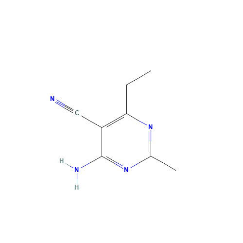 4-amino-6-ethyl-2-methylpyrimidine-5-carbonitrile (CAS: 37046-95-0) - Related Chemical Product