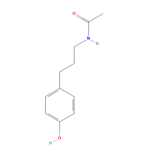 N-[3-(4-hydroxyphenyl)propyl]acetamide (CAS: 58187-52-3) - Chemical Structure and Molecular Formula 