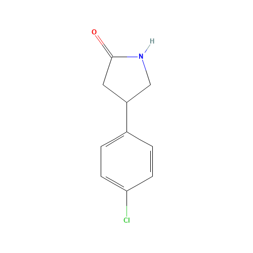 4-(4-chlorophenyl)pyrrolidin-2-one (CAS: 22518-27-0) - Chemical Structure and Molecular Formula 