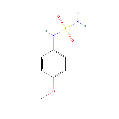 1-methoxy-4-(sulfamoylamino)benzene (CAS: 10539-83-0) - Chemical Structure and Molecular Formula 