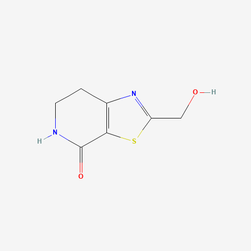 2-(hydroxymethyl)-6,7-dihydro-5H-[1,3]thiazolo[5,4-c]pyridin-4-one (CAS: 1312415-08-9) - Chemical Structure and Molecular Formula 