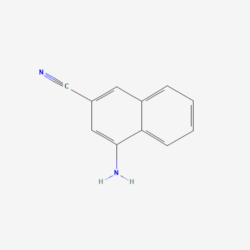 4-aminonaphthalene-2-carbonitrile (CAS: 91135-42-1) - Chemical Structure and Molecular Formula 