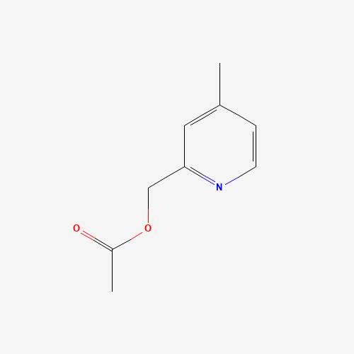 (4-methylpyridin-2-yl)methyl acetate (CAS: 55485-91-1) - Chemical Structure and Molecular Formula 
