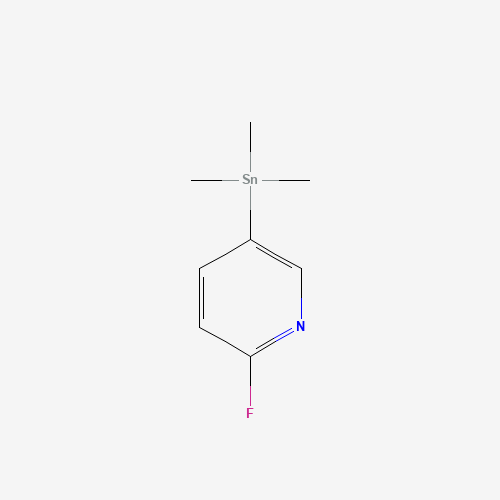 (6-fluoropyridin-3-yl)-trimethylstannane (CAS: 660847-68-7) - Chemical Structure and Molecular Formula 