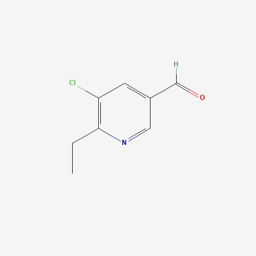 5-chloro-6-ethylpyridine-3-carbaldehyde (CAS: 1174028-16-0) - Chemical Structure and Molecular Formula 