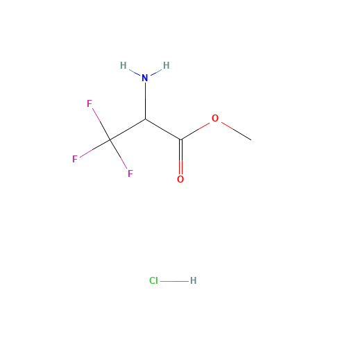 methyl 2-amino-3,3,3-trifluoropropanoate;hydrochloride (CAS: 134297-36-2) - Chemical Structure and Molecular Formula 