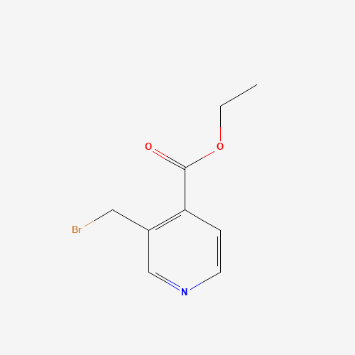 ethyl 3-(bromomethyl)pyridine-4-carboxylate (CAS: 301666-68-2) - Chemical Structure and Molecular Formula 
