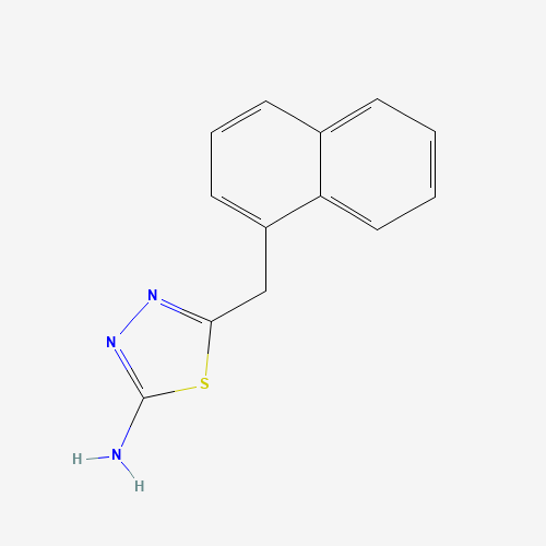 5-(naphthalen-1-ylmethyl)-1,3,4-thiadiazol-2-amine (CAS: 383130-61-8) - Chemical Structure and Molecular Formula 
