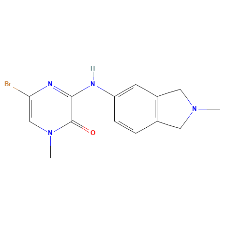 5-bromo-1-methyl-3-[(2-methyl-1,3-dihydroisoindol-5-yl)amino]pyrazin-2-one (CAS: 1346675-30-6) - Related Chemical Product