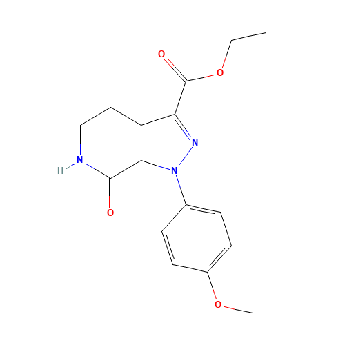 ethyl 1-(4-methoxyphenyl)-7-oxo-5,6-dihydro-4H-pyrazolo[3,4-c]pyridine-3-carboxylate (CAS: 503614-56-0) - Chemical Structure and Molecular Formula 