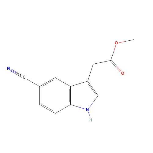 methyl 2-(5-cyano-1H-indol-3-yl)acetate (CAS: 202124-86-5) - Related Chemical Product
