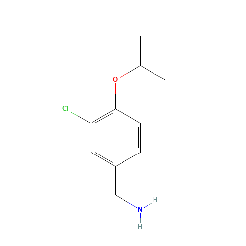 (3-chloro-4-propan-2-yloxyphenyl)methanamine (CAS: 329928-12-3) - Related Chemical Product