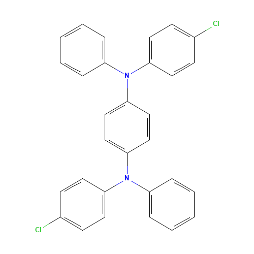 1-N,4-N-bis(4-chlorophenyl)-1-N,4-N-diphenylbenzene-1,4-diamine (CAS: 113703-66-5) - Related Chemical Product