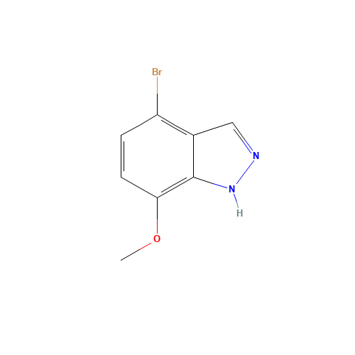 4-bromo-7-methoxy-1H-indazole (CAS: 938062-01-2) - Chemical Structure and Molecular Formula 