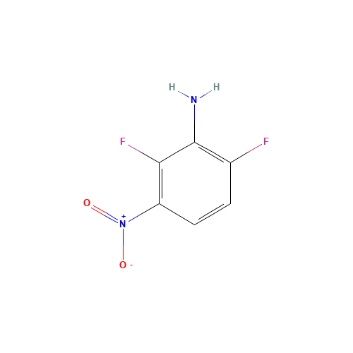 2,6-difluoro-3-nitroaniline (CAS: 25892-09-5) - Chemical Structure and Molecular Formula 