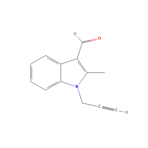 2-methyl-1-prop-2-ynylindole-3-carbaldehyde (CAS: 842973-82-4) - Chemical Structure and Molecular Formula 