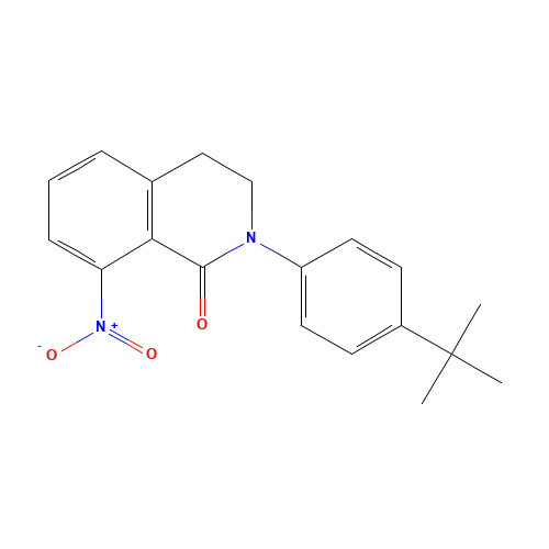 2-(4-tert-butylphenyl)-8-nitro-3,4-dihydroisoquinolin-1-one (CAS: 846055-87-6) - Related Chemical Product