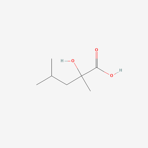 2-hydroxy-2,4-dimethylpentanoic acid (CAS: 3639-23-4) - Chemical Structure and Molecular Formula 