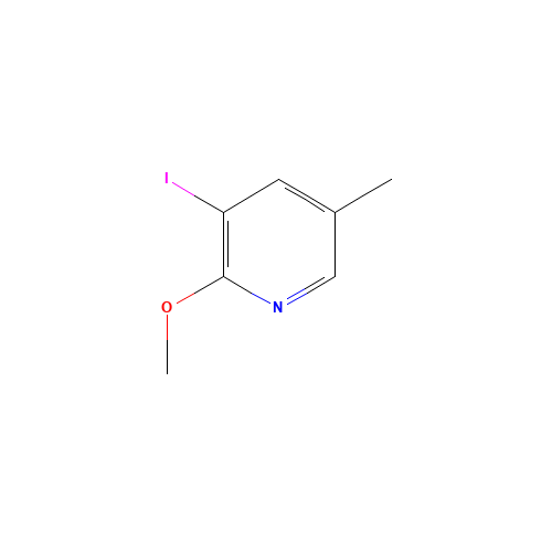 3-iodo-2-methoxy-5-methylpyridine (CAS: 1203499-63-1) - Chemical Structure and Molecular Formula 