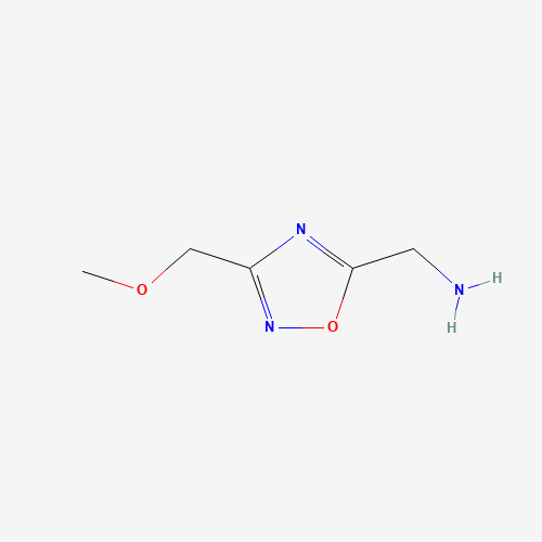 [3-(methoxymethyl)-1,2,4-oxadiazol-5-yl]methanamine (CAS: 915920-22-8) - Chemical Structure and Molecular Formula 