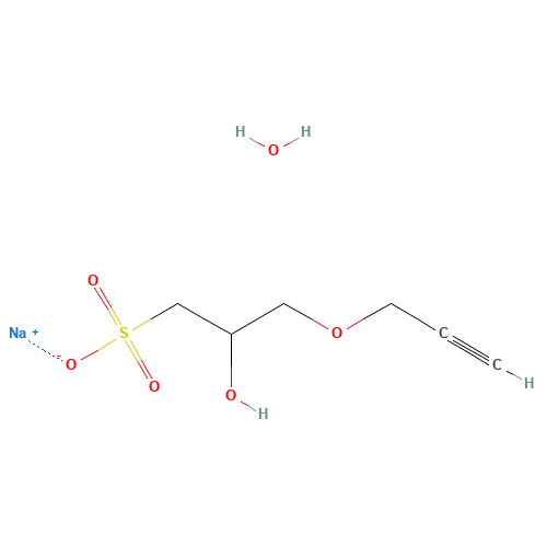 sodium;2-hydroxy-3-prop-2-ynoxypropane-1-sulfonate;hydrate (CAS: 272769-92-3) - Related Chemical Product